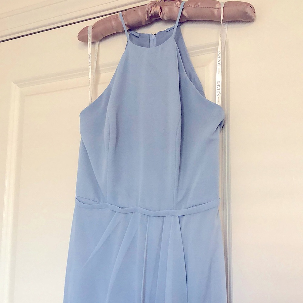 Dusty blue bridesmaid dress size 2